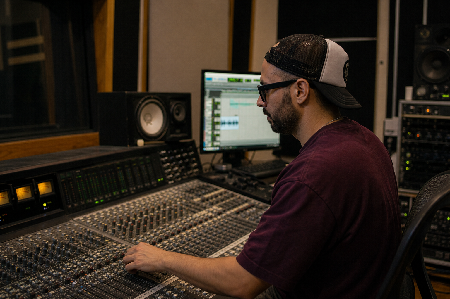Mezcla en estudio